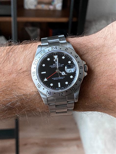 rolex explorer ii 16570 black.